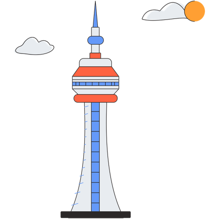 캐나다 - CN 타워  일러스트레이션