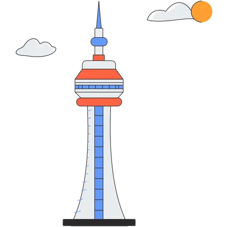 캐나다 - CN 타워  일러스트레이션