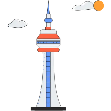 Canada - CN Tower  Illustration