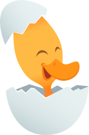 Canard diverses poses  Illustration