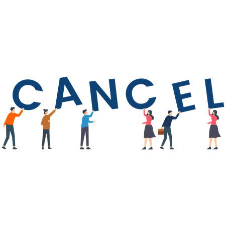 Cancelar  Ilustração