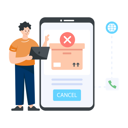 Cancelar pedido  Ilustração