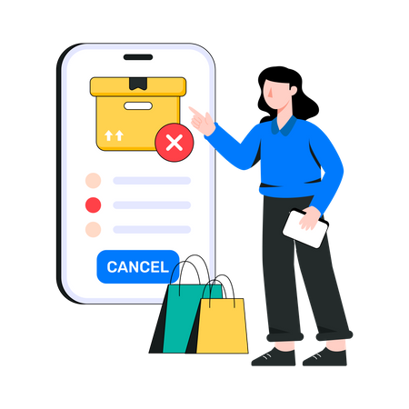Cancelar pedido  Ilustração