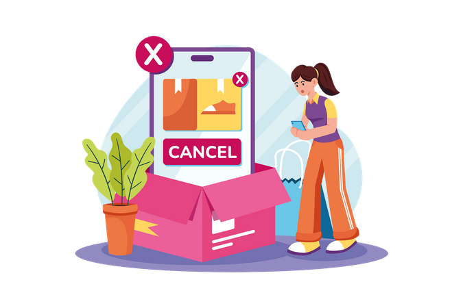 Cancelar pedido  Ilustração