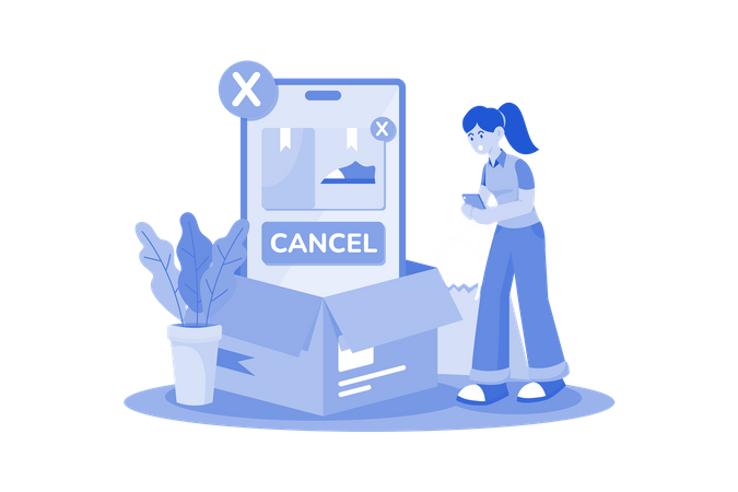 Cancelar pedido  Ilustração