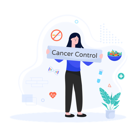 Cancer Control Campaign  Illustration