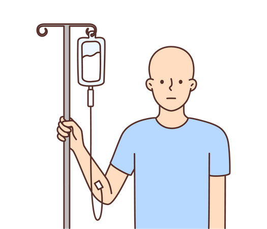 Cancer patient  Illustration