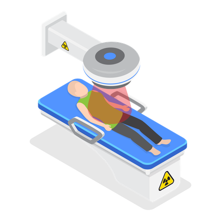 Cancer patient having chemotherapy  Illustration
