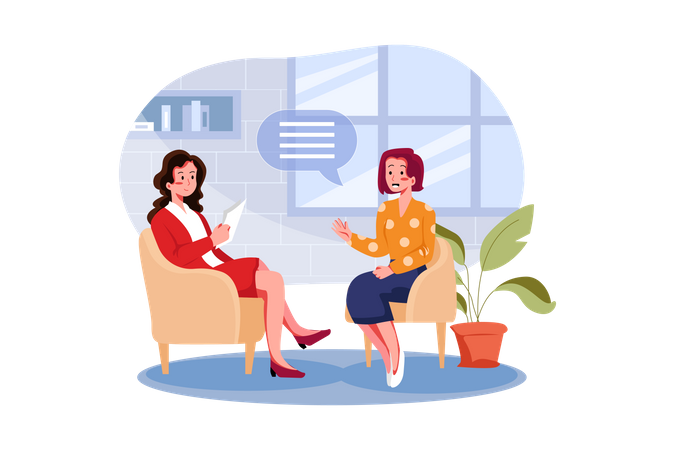 Candidate interview Illustration