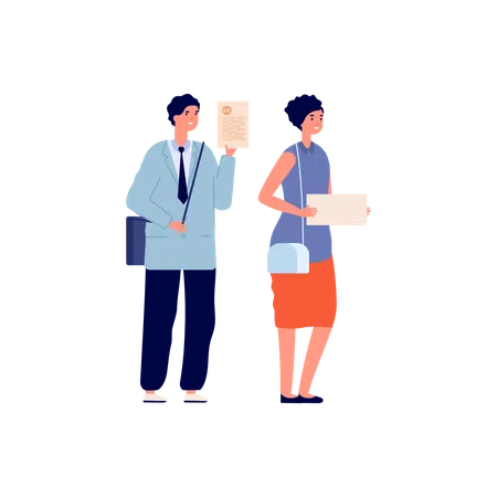 Candidate Interview  Illustration