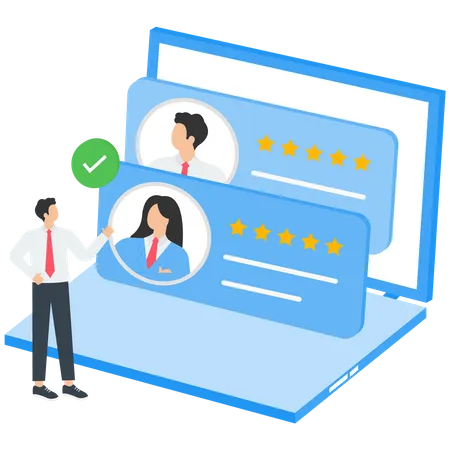 Candidate review Illustration