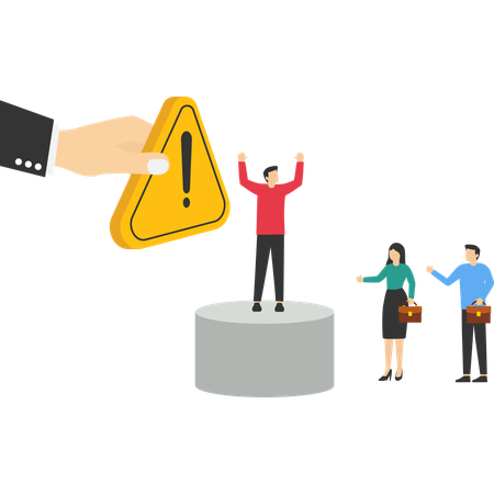 Candidato inadequado para o trabalho  Ilustração