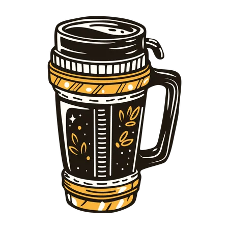 Caneca de viagem  Ilustração