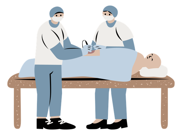 Caner Surgery  Illustration