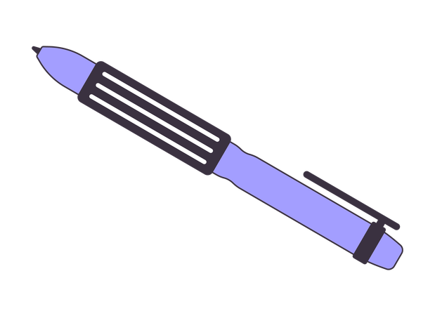 Caneta de tinta para escrever  Ilustração