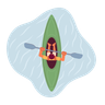 canoeing illustration free download