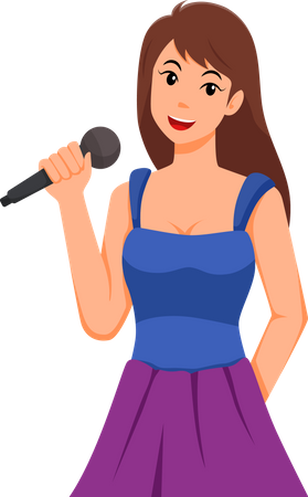 Cantante femenina  Ilustración