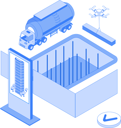 Canteiro de obras  Ilustração