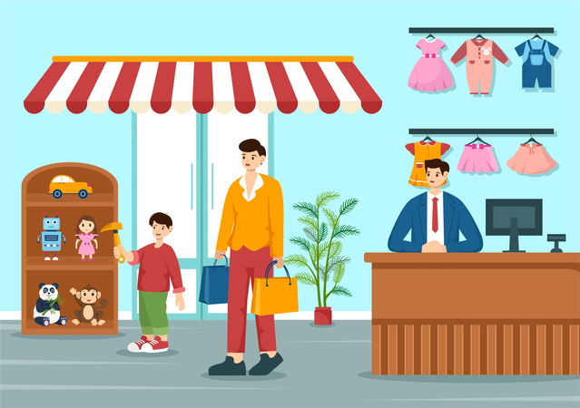 Canto de brinquedo  Ilustração