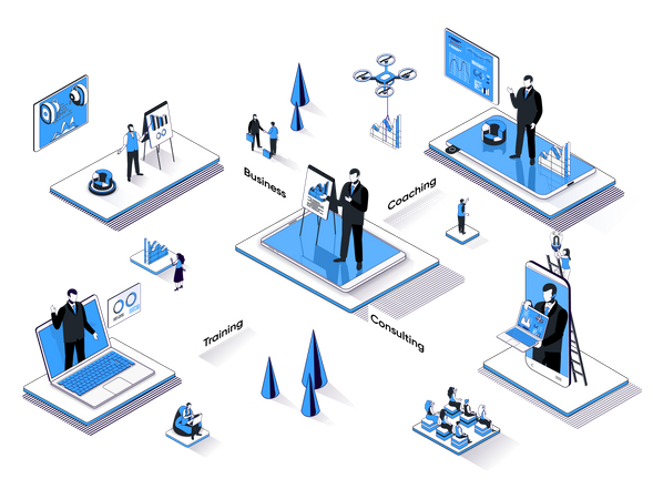 Capacitación del trabajo  Ilustración