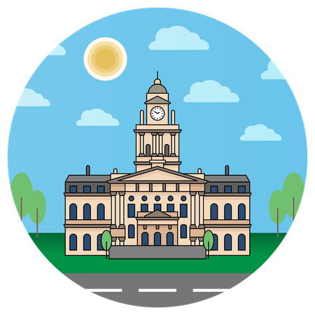 Cape Town City Hall South Africa  Illustration