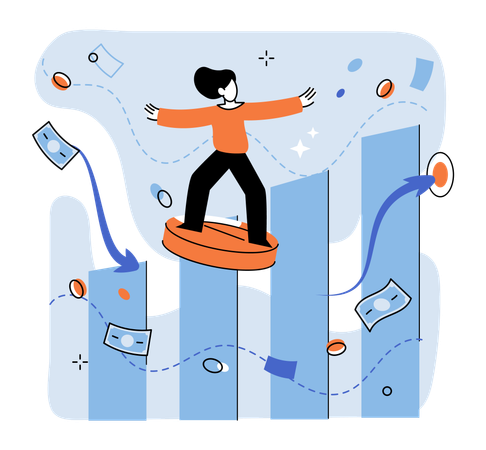 Capital profit and income multiplying  Illustration