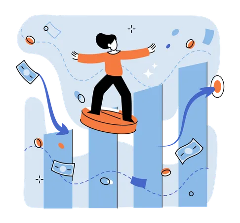 Capital profit and income multiplying  Illustration