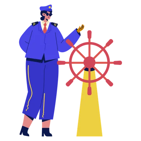 Capitán de crucero  Ilustración