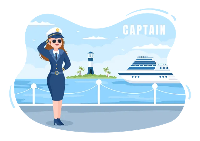 Capitán de crucero  Ilustración