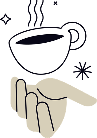 カプチーノカップ  イラスト