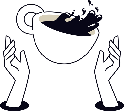 カプチーノカップ  イラスト