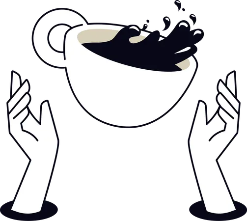 Cappuccino cup  Illustration