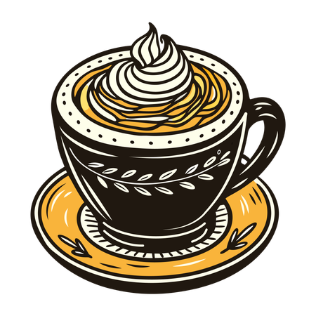 Cappuccinotasse  Illustration