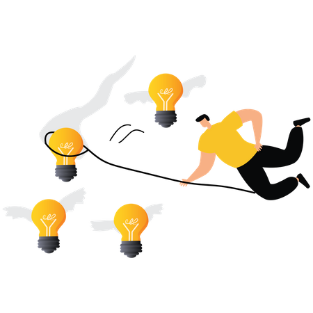 Capture new business ideas  Illustration