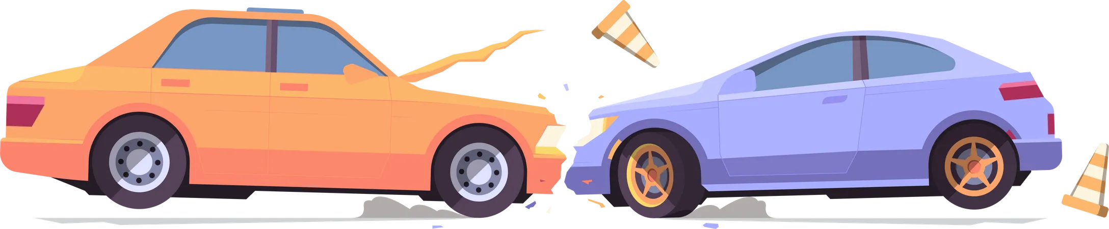 Car Accident  Illustration