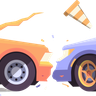 automobiles wreck site illustration