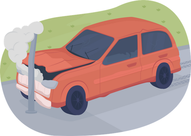 Car accident  Illustration