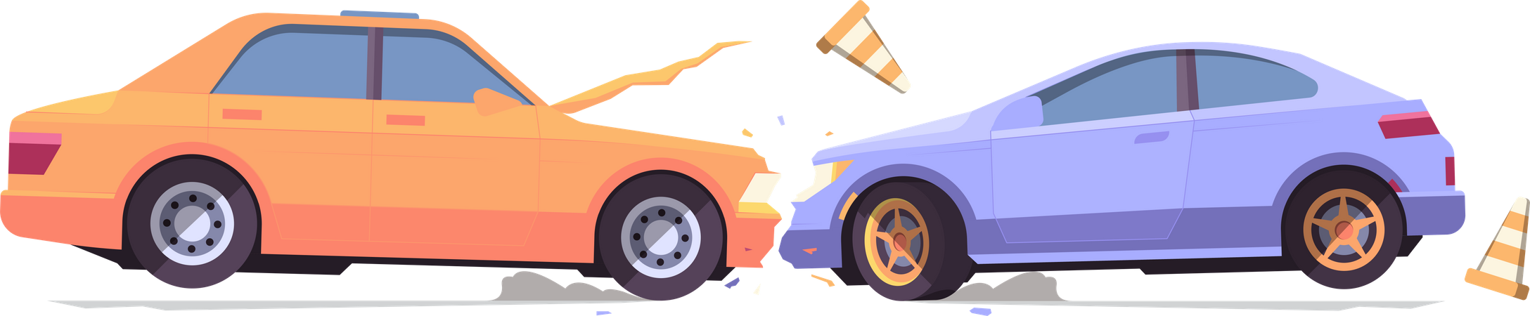 Car Accident  Illustration