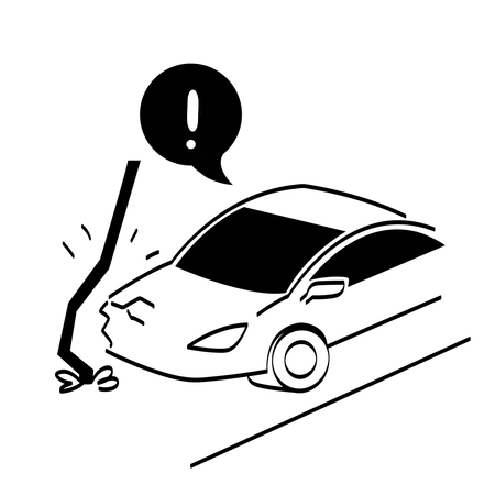Car accident  Illustration