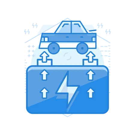 Car Battery  Illustration