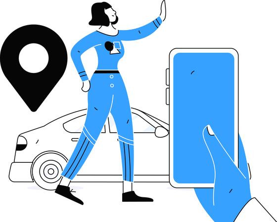 Car Booking  Illustration