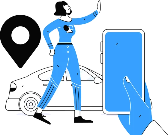 Car Booking  Illustration