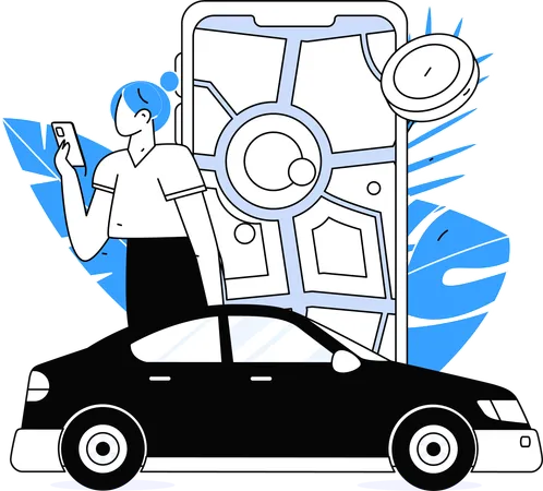 Car Booking  Illustration