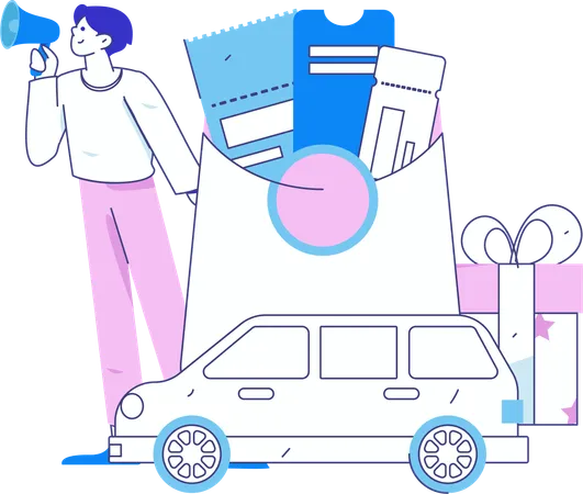 Car Booking  Illustration