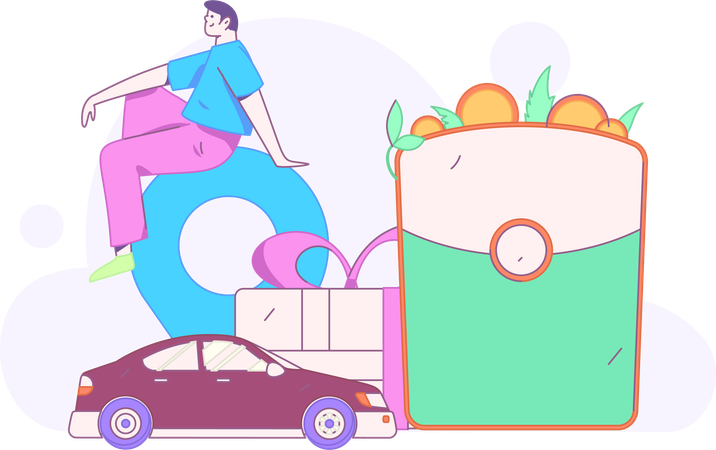 Car Booking  Illustration