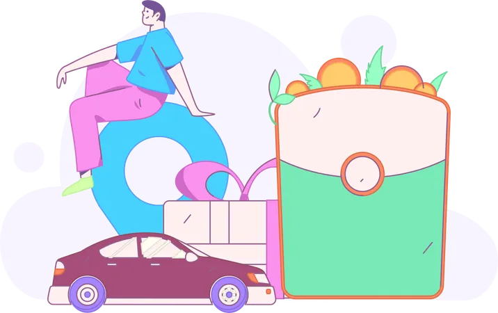 Car Booking  Illustration