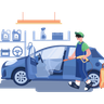 car cleaning illustrations free