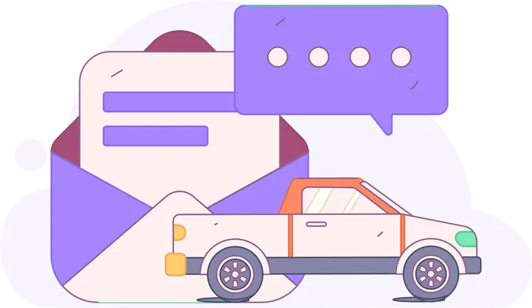 Car Coverage  Illustration