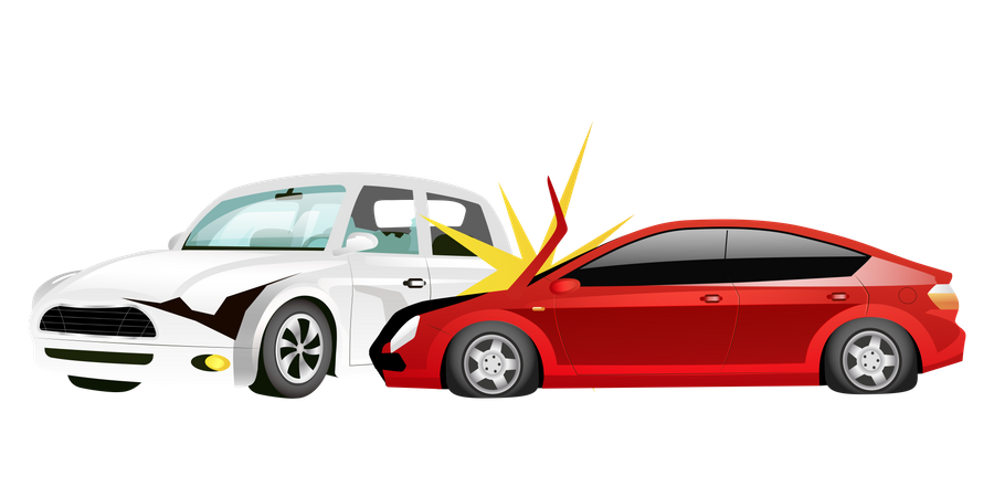 Car crash  Illustration