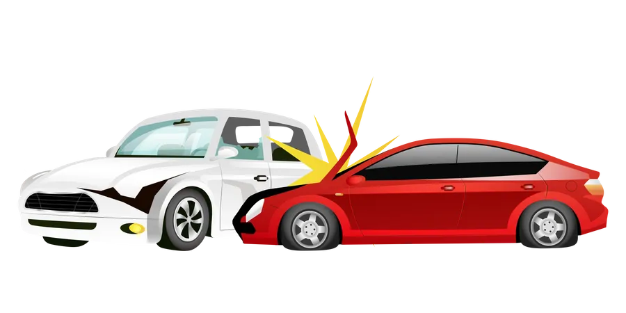 Car crash  Illustration
